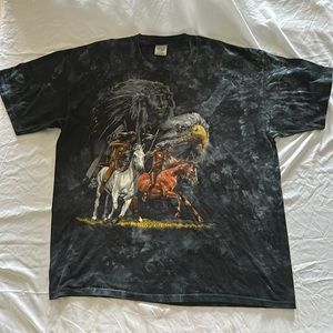 Vintage desert wash tie dye graphic shirt size X-Large